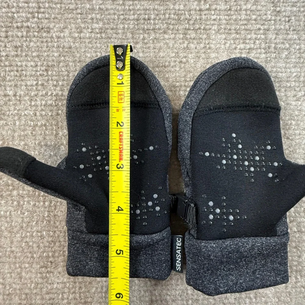 Head Sensatec Childerens‎ Mittens Charcoal Gray Heathered Touchscreen XS